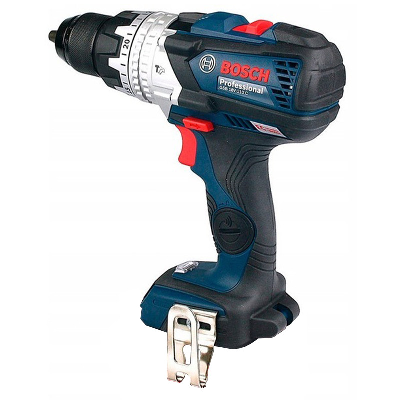دریل پیچ گوشتی شارژی چکشی 18 ولت بوش مدل GSB 18V-110 C Extra (Without battery and charger)