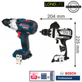 پیچ گوشتی شارژی چکشی 18 ولت بوش مدل GSB 18V-110 C / Brushless Motor Extra
