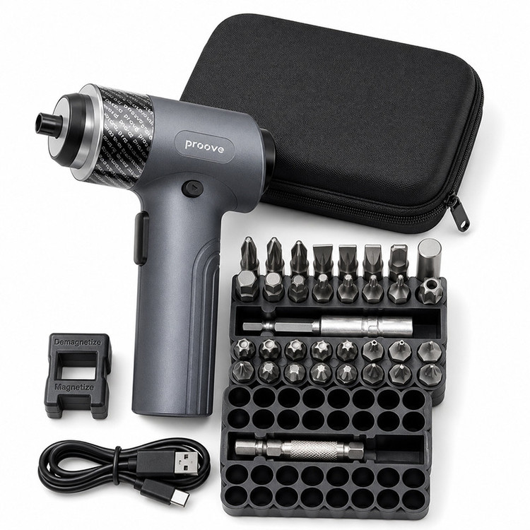 پیچ گوشتی شارژی 5 ولت پروو مدل DRILLER 36 IN 1