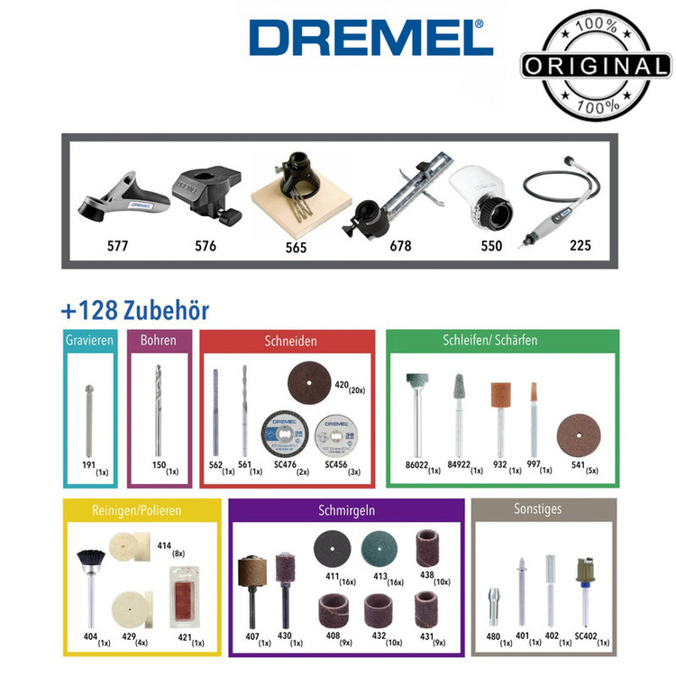 فرز انگشتی مینیاتوری دیمردار 42 میلی متری 175 وات درمل مدل 4250-6/128 BOX Professional