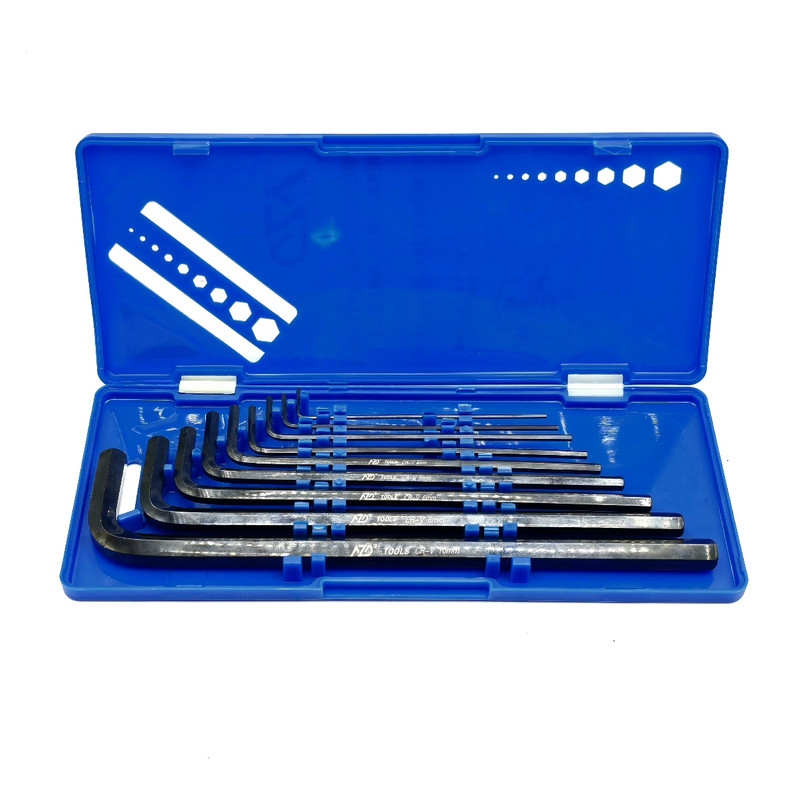 آچار آلن بلند ای زد دی مدل جعبه دار کد CR-V-9PCS مجموعه 9 عددی