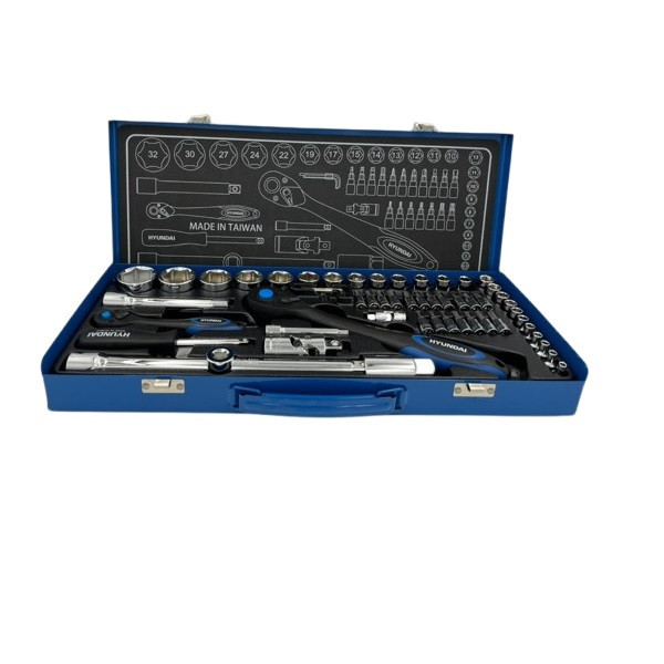 آچار بکس هیوندای مدل HT9156 مجموعه 56 عددی