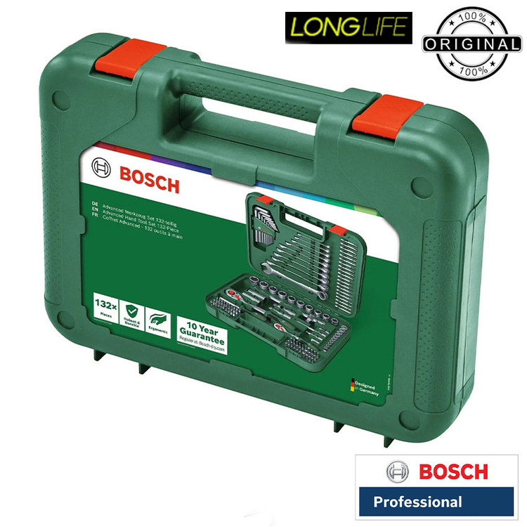آچار و سری پیچ گوشتی بوش مدل BOX BIT 132 Professional مجموعه 132 عددی