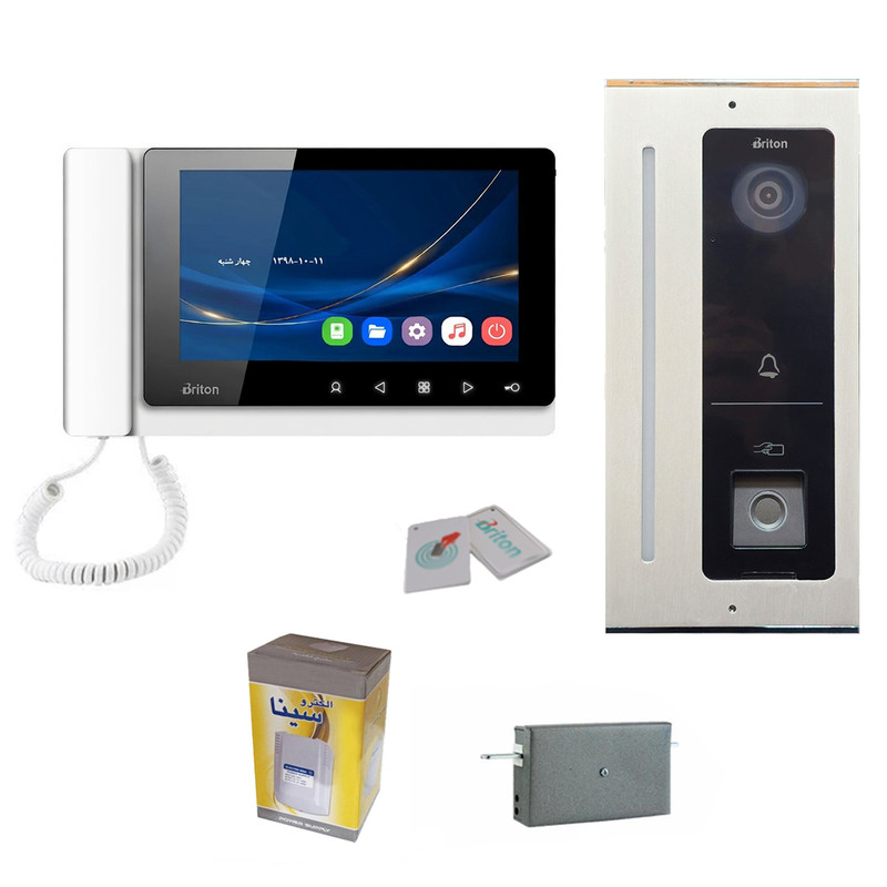 مجموعه دربازکن اثر انگشتی تصویری برایتون مدل 1020-5001HD یک واحدی