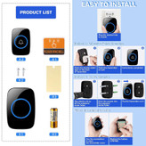 زنگ بی سیم کاکازی مدل A10-4 مجموعه 5 عددی