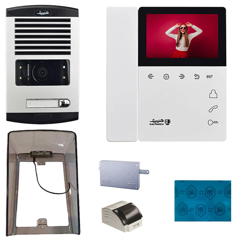 دربازکن تصویری الکتروپیک مدل FD/1086/1/897 یک واحدی به همراه محافظ صفحه نمایش