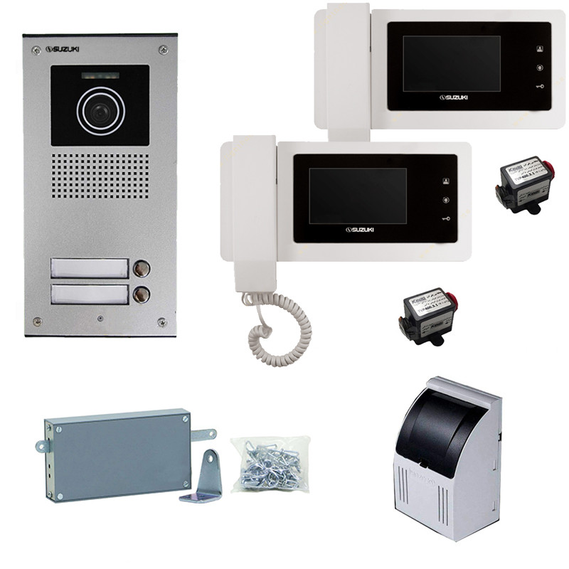 مجموعه دربازکن تصویری سوزوکی مدل 415M-2U به همراه محافظ ولتاژ