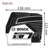تراز لیزری بوش مدل GCL 2-50 +RM1 + L-Box