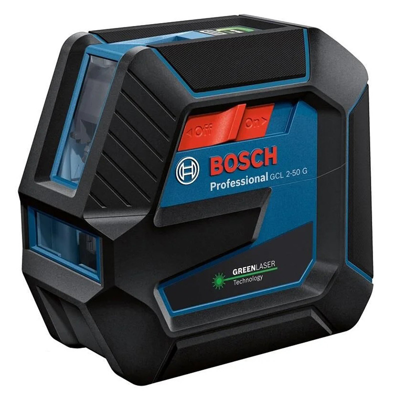 تراز لیزری بوش مدل فوق حرفه ای نور سبز GCL 2-50 G BOX + Laser Glass Green