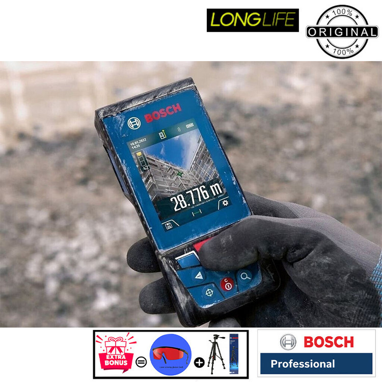 متر لیزری بوش مدل دوربین دار GLM 150-27 C Professional برد 150 متر