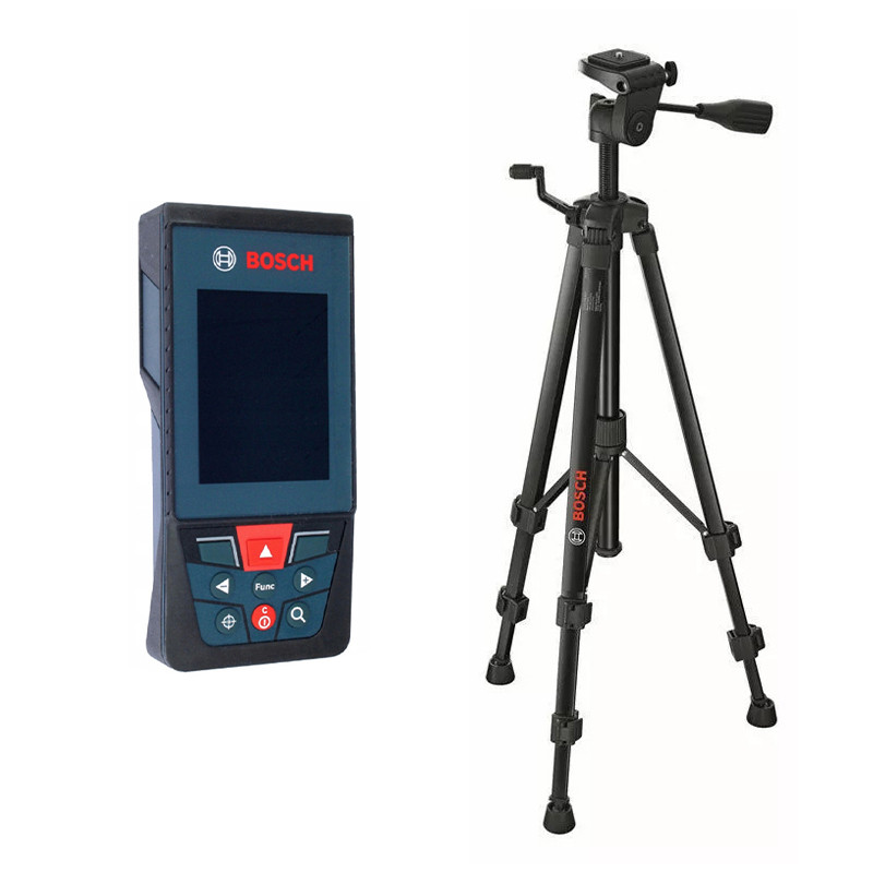 متر لیزری بوش مدل دوربین دار GLM 100-25 C Professional + BT150 + Red Glass Laser  برد 100 متر