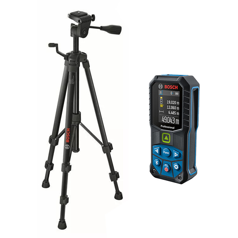 متر لیزری بوش مدل نور سبز GLM 50-27 CG  Professional به همراه سه پایه و عینک لیزر برد 50 متر