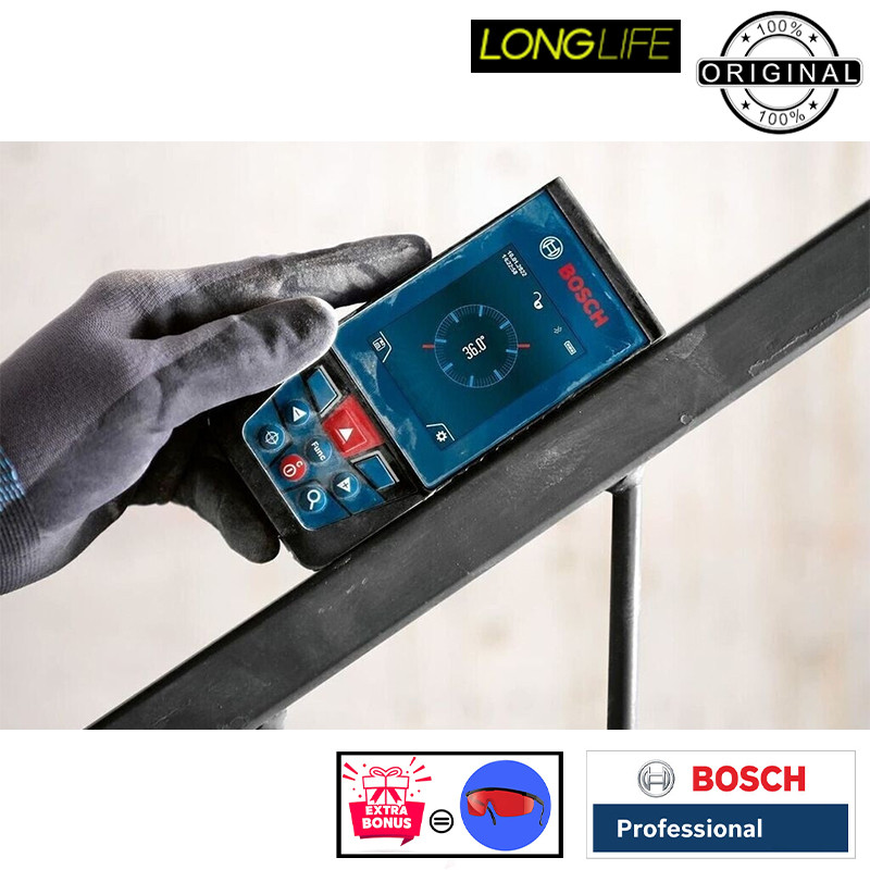متر لیزری بوش مدل دوربین دار GLM 150-27C Professional Extra Glass Red Laser برد 150 متر