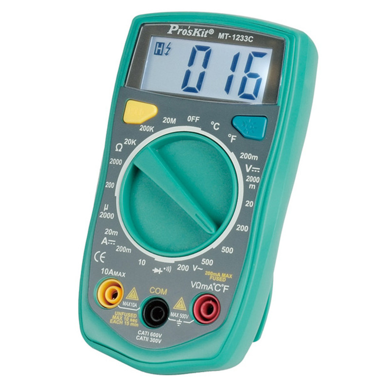 مولتی متر دیجیتال پروسکیت مدل MT-1233C