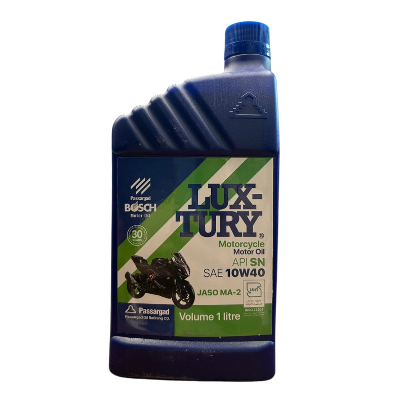 روغن موتور سیکلت تمام سنتتیک بوش مدل SN 10W-40 حجم 1 لیتر