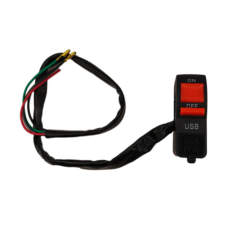 شارژر موبایل و دکمه سوییچ موتورسیکلت مدل Charger125 مناسب برای هوندا تریل