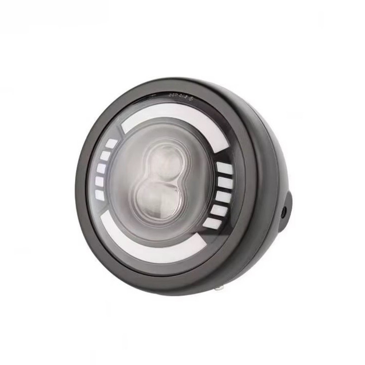 چراغ جلو موتور سیکلت دیلایت و راهنما دار مدل LED LENS