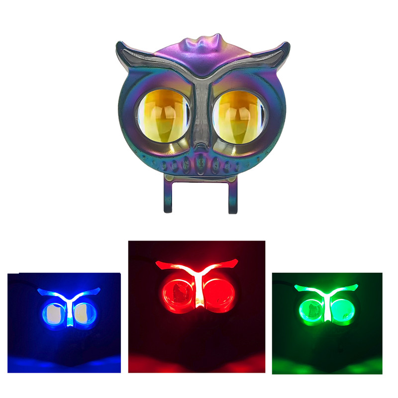 چراغ پرژکتور موتورسیکلت استیکو طرح جغد دو چشم مدل RGB