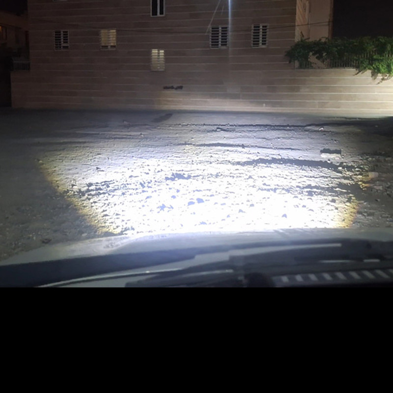 چراغ پرژکتور موتورسیکلت استیکو طرح جغد دو چشم مدل RGB