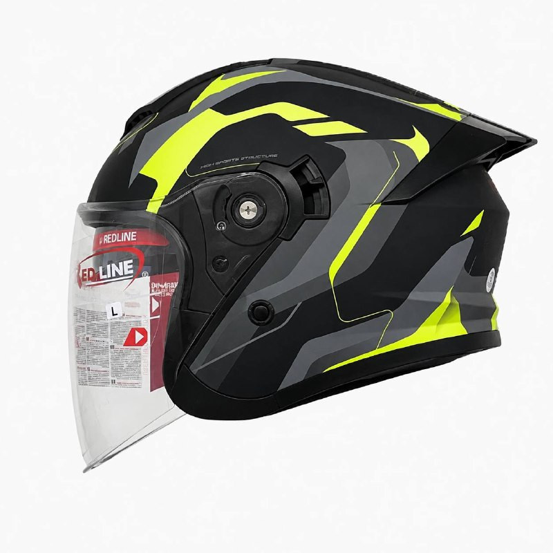کلاه کاسکت ردلاین مدل  MATT Black / Fluor Yellow 966