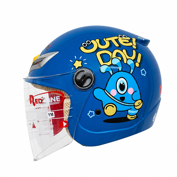 کلاه کاسکت سه‌چهارم بدون فک ردلاین مدل BRIGHT BLUE / Monster 908