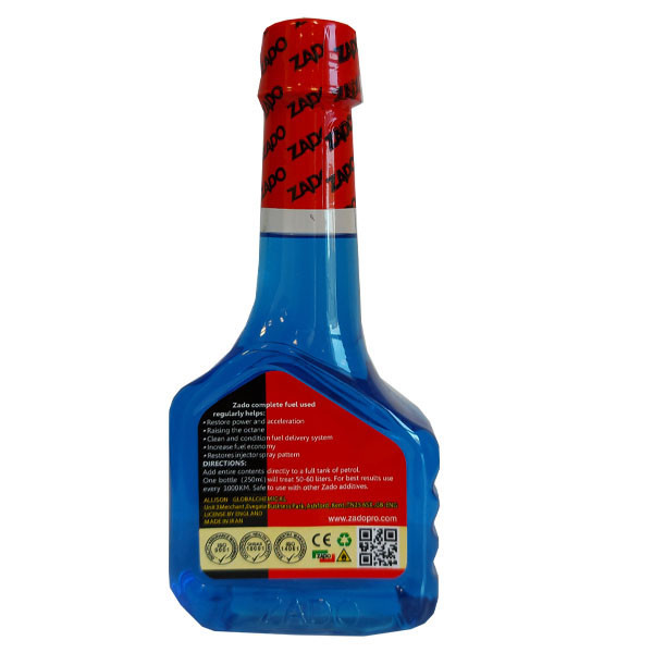 پاک کننده انژکتور خودرو زادو مدل Cleaner حجم 250 میلی لیتر بسته 6 عددی