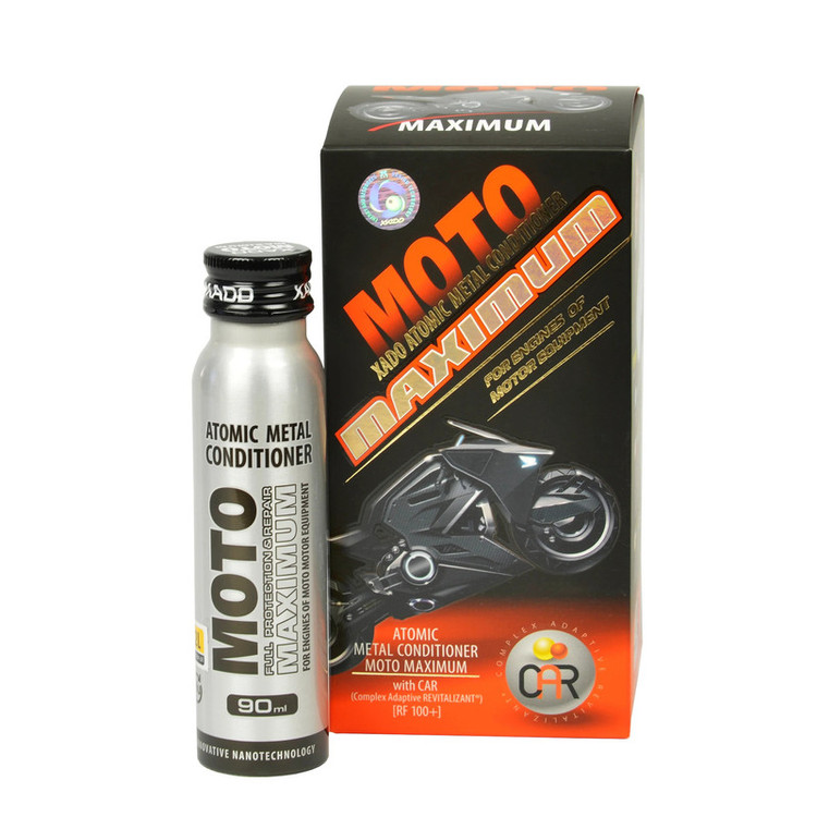 مکمل روغن موتور خودرو اکسادو مدل Moto Maximum Atomic حجم 90 میلی لیتر