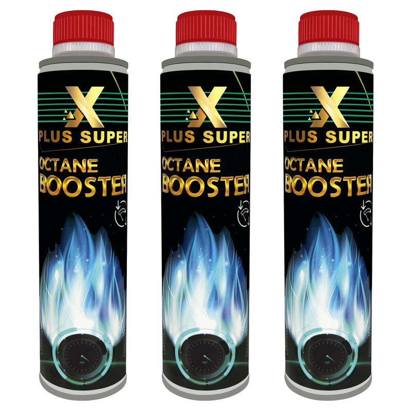 اُکتان بوستر ایکس پلاس مدل super حجم 400 میلی لیتر بسته 3 عددی