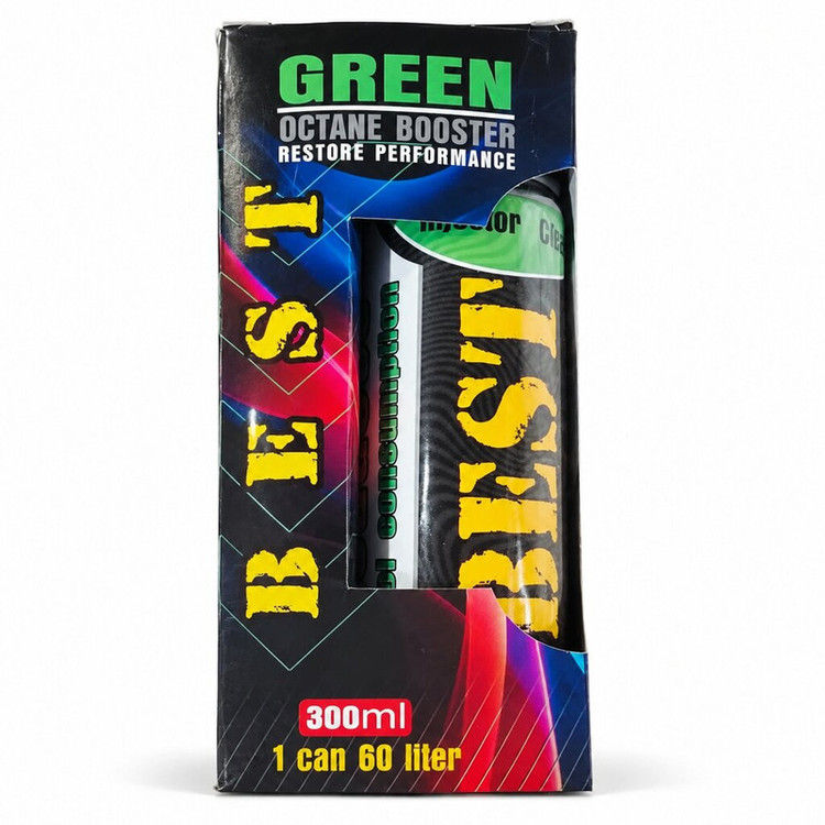 مکمل سوخت اکتان بوستر و انژکتورشوی و کاهنده مصرف سوخت خودرو بست گرین مدل Green حجم 300 میلیلیتر