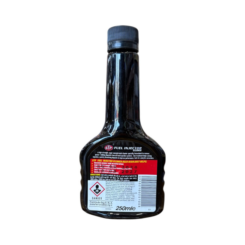 انژکتور شوی خودرو بنزینی اس تی پی مدل Fuel Injector حجم 250 میلی لیتر