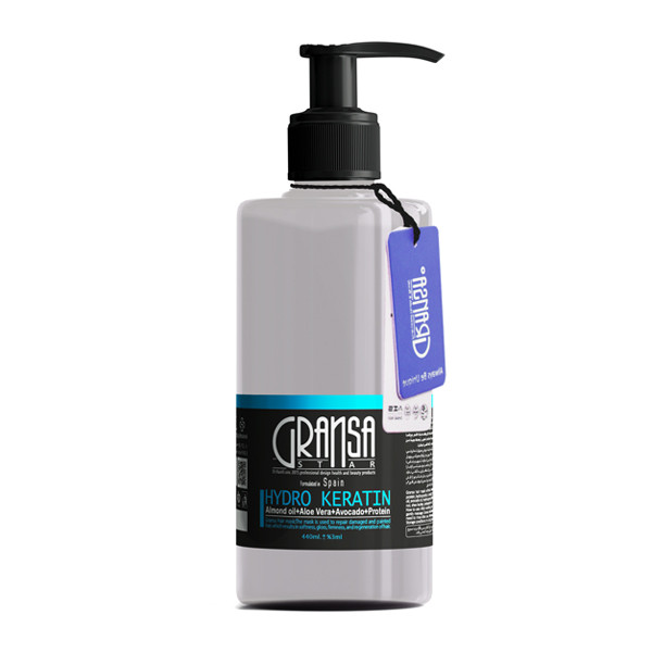 ماسک مو گرانسا مدل HYDRO KERATIN حجم 440 میلی لیتر