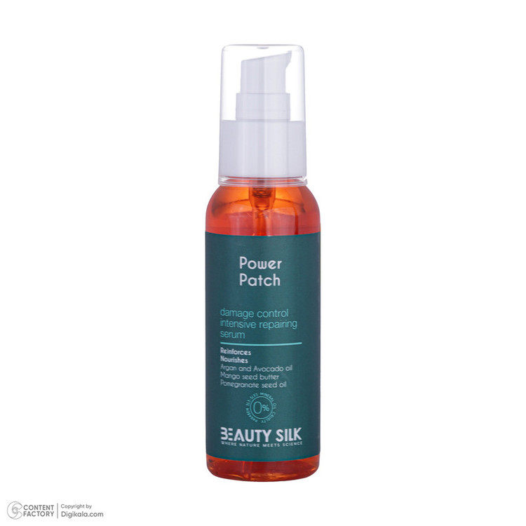 روغن آرگان تقویت کننده بیوتی سیلک مدل Power Patch مناسب برای انواع مو حجم 100 میلی لیتر