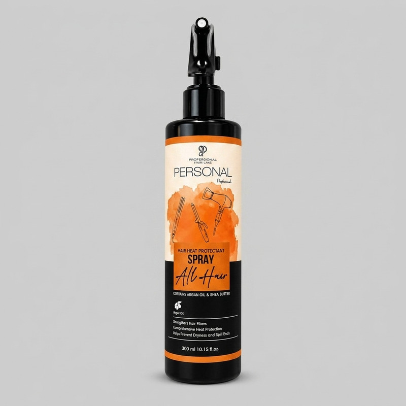 اسپری محافظ حرارتی مو پرسونال پی ال مدل ARGAN حاوی کراتین مناسب برای انواع مو حجم 300 میلی لیتر
