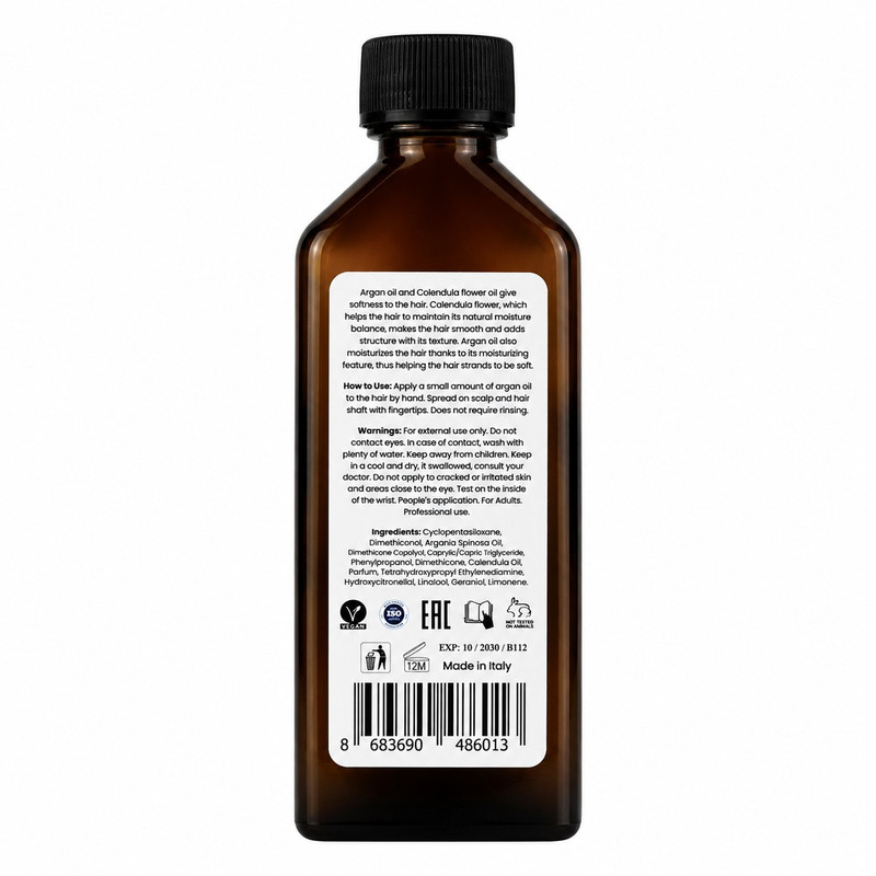 روغن آرگان محافظتکننده، نرمکننده بلا مدل آرگان مناسب موهای کمحجم حجم 100 میل میلیلیتر