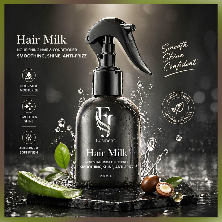 اسپری صاف کننده و ضد وز مو افجه مدل HAIR MILK012 حجم 200 میلی لیتر مجموعه 12 عددی