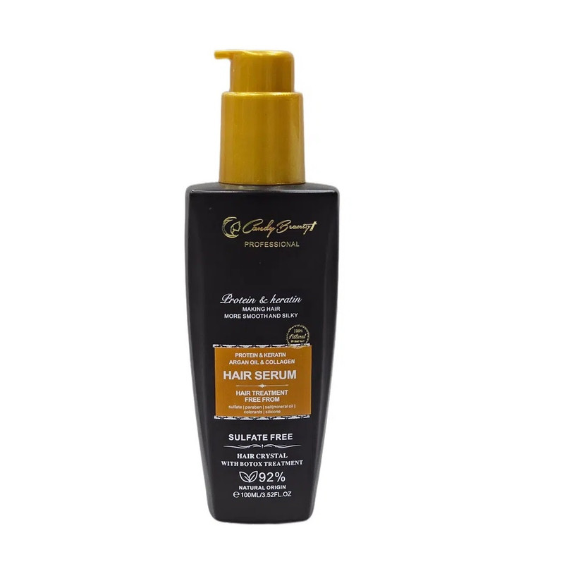 روغن مو کندی بیوتی مدل Protein keratin مناسب برای موهای رنگ شده حجم 100 میلیلیتر