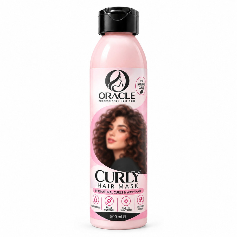 ماسک مو  اوراکل مدل curly hair مناسب برای موهای فر حجم 500 میلی لیتر
