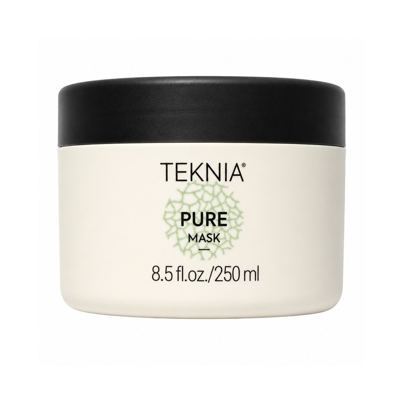 ماسک مو لاکمه سری تکنیا مدل pure حاوی ویتامین‌های تقویتی و بدون سولفات، مناسب موهای دارای چرب و کمک به از بین بردن چربی پوست سر حجم 250 میلی‌لیتر