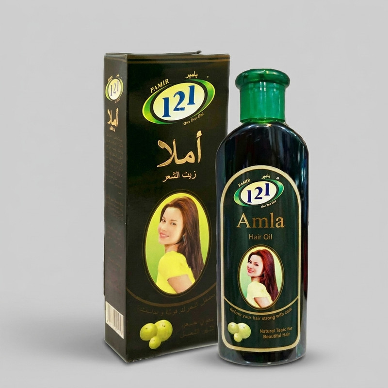 روغن مو ضد ریزش و تقویت کننده املا 121 مدل 001 خاصیت لطافت بخش کننده مو و سازگار با انواع مو حجم 200 میلی لیتر