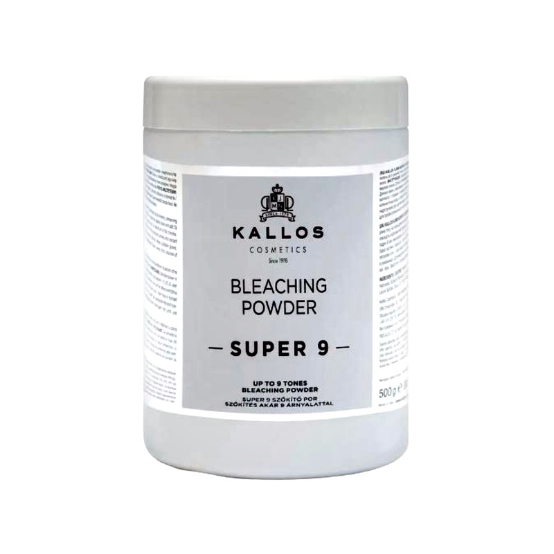 پودر دکلره کالوس مدل SUPER 9 وزن 550 گرم با میزان روشن‌کنندگی پایه 9 تا 10 و رنگ سفید