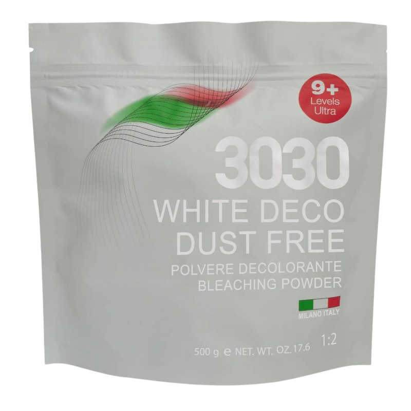 پودر دکلره 3030 مدل ULTRA 500 وزن 500 گرم رنگ سفید