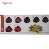 رنگ مو فور گیرلز سری قرمز شماره V5 حجم 120 میلی لیتر رنگ بادمجانی به همراه اکسیدان