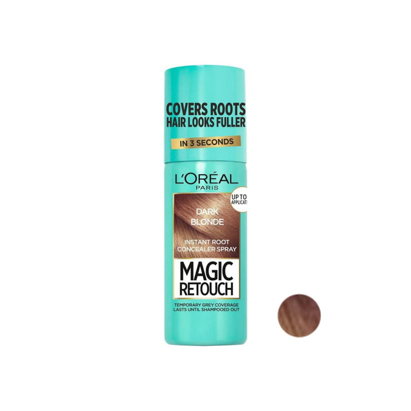 اسپری کانسیلر رنگ مو لورآل مدل Magic Retouch رنگ پایه بلوند طلایی تیره حجم 75 میلی لیتر